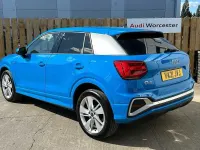Used Audi Q2 S-Line 150 HP (110 kW) 2021 Turbo blue SUV