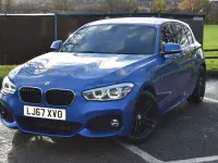 Used BMW 118 M Sport 136 HP (100 kW) 2017 Blue Hatchback