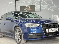 Used Audi A3 Sportback S-Line 150 HP (110 kW) 2015 Blue Hatchback