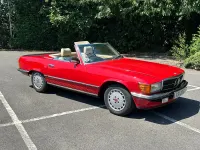 Used Mercedes SL280 1983 Red Cabriolet