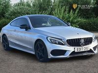 Used Mercedes C220 AMG line 170 HP (125 kW) 2017 Silver Coupe