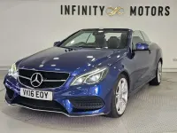 Used Mercedes E220 AMG line 2016 Blue Cabriolet