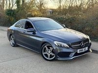 Usado Mercedes C220 AMG Line Premium Plus 2016 Gris Berlina