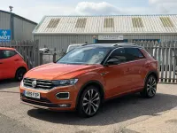 Used VW T-Roc R-line 150 HP (110 kW) 2019 Orange SUV