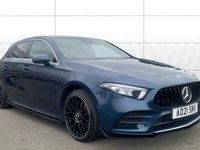 Used Mercedes A250 AMG line 218 HP (160 kW) 2021 Blue Hatchback