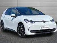 New VW ID.3 Pro 147 kW (201 HP) 2026 Glacier white with solid black roof Hatchback