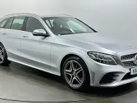Used Mercedes C200 AMG line 184 HP (135 kW) 2019 Silver Estate