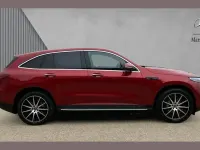 Used Mercedes EQC400 AMG line 300 kW (408 HP) 2023 Designo hyacinth red metallic SUV