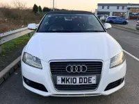 Begagnad Audi A3 Cabriolet Sport 105 HK (77 kW) 2010 Vit Cab