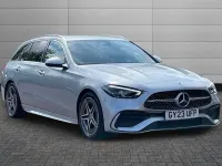 Used Mercedes C220 AMG line 217 HP (159 kW) 2023 Silver Estate
