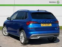 Used Skoda Kamiq SE L 147 HP (108 kW) 2020 Race blue metallic SUV