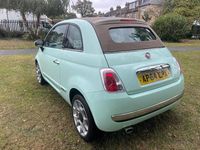 Used Fiat 500 Lounge 2015 Green Cabriolet
