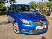 Used Skoda Fabia vRS 180 HP (132 kW) 2014 Blue Hatchback