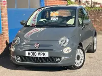 Used Fiat 500 Lounge 69 HP (50 kW) 2018 Grey Hatchback