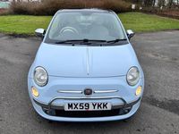 Usado Fiat 500 Lounge 69 HP (50 kW) 2009 Azul Cabrios