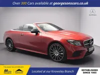 Usado Mercedes E400 AMG line 340 HP (250 kW) 2020 Vermelho Cabrios