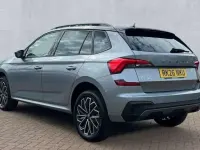 New Skoda Kamiq Design Edition 95 HP (69 kW) 2026 Smokey silver metallic black magic pearl effect SUV