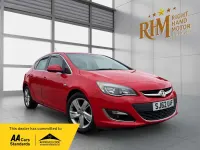 Used Vauxhall Astra SRi 165 HP (121 kW) 2012 Red Hatchback