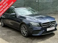 Used Mercedes E400 AMG line 340 HP (250 kW) 2019 Blue Estate