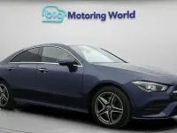 Used Mercedes CLA250e AMG line 218 HP (160 kW) 2021 Blue Coupe