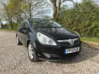 Gebraucht Vauxhall Corsa 99 PS (72 kW) 2010 Schwarz Kleinwagen