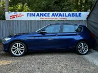 Used BMW 118 Sport Line 136 HP (100 kW) 2018 Blue Hatchback