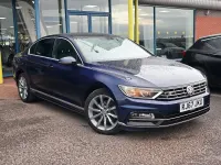 Used VW Passat R-line 190 HP (139 kW) 2018 Blue Sedan