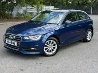 Used Audi A3 122 HP (89 kW) 2014 Blue Hatchback