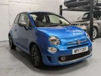 Used Fiat 500 S 69 HP (50 kW) 2017 Blue Hatchback