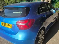 Used Mercedes A180 Premium 107 HP (78 kW) 2016 Blue Hatchback