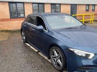 Used Mercedes A200 AMG Line Premium 150 HP (110 kW) 2021 Blue Hatchback