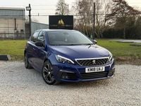 Used Peugeot 308 GT-line 130 HP (95 kW) 2018 Blue Hatchback