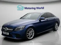 Used Mercedes C220 AMG line 194 HP (142 kW) 2019 Blue Sedan