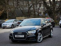 Used Audi A3 Sportback S-Line 2020 Black Hatchback