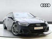 Used Audi A7 Black Edition 245 HP (180 kW) 2023 Blue Sedan