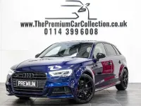 Begagnad Audi S3 Sportback Black Edition 2018 Blå Halvkombi