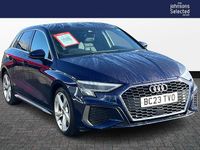 Used Audi A3 S-Line 147 HP (108 kW) 2023 Blue Sedan