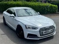 Used Audi A5 S-Line 150 HP (110 kW) 2019 White Coupe