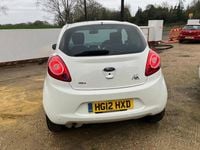 Used Ford Ka Zetec 2012 White Hatchback