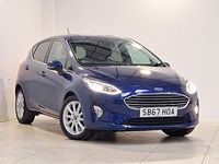 Usado Ford Fiesta Titanium 100 HP (73 kW) 2018 Azul Citadino