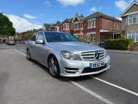Begagnad Mercedes C250 AMG 2012 Silver Sedan