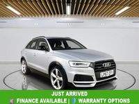 Used Audi Q3 Black Edition 180 HP (132 kW) 2018 Silver SUV
