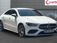 Used Mercedes CLA180 AMG line 136 HP (100 kW) 2022 White Coupe