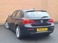 Used BMW 118 Sport Line 136 HP (100 kW) 2018 Black Hatchback