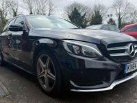 Used Mercedes C250 AMG line 204 HP (150 kW) 2014 Black Estate