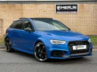 Used Audi RS3 Sportback Comfort 400 HP (294 kW) 2018 Blue Hatchback
