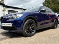 Used Alfa Romeo Stelvio 280 HP (205 kW) 2018 Blue SUV