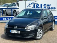 Begagnad VW Golf VII SE 105 HK (77 kW) 2013 Svart Halvkombi