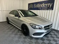 Used Mercedes CLA220 AMG line 177 HP (130 kW) 2018 Silver Coupe