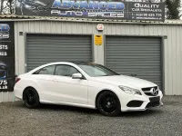 Used Mercedes E220 AMG line 2015 White Coupe